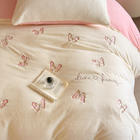 Nouvelle parure de <span class=keywords><strong>couette</strong></span> bébé quatre pièces en polaire de lait douce et délicate brodée en polyester pour l'<span class=keywords><strong>hiver</strong></span> - Product Image 2