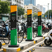 Station de recharge rapide pour moto électrique monophasée extérieure IP55 3,6 kW/7,2 kW, chargeur mural pour moto électrique