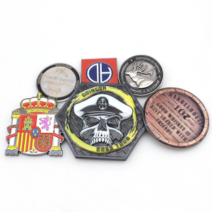 Pièce de monnaie personnalisée avec gravure de texte sur mesure et motif à bords taillés en diamant pour la reconnaissance des clients des agences immobilières - Product Image 3