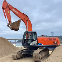 Excavadora de cadenas Hitachi ZX360 ZX360H-5A usada de alta eficiencia, de 35 toneladas, para minería y movimiento de tierras en construcción.
