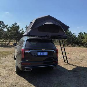 Tente <span class=keywords><strong>de</strong></span> <span class=keywords><strong>toit</strong></span> <span class=keywords><strong>de</strong></span> voiture pliable EM, tente <span class=keywords><strong>de</strong></span> camping familiale pour 3 personnes, imperméable, protection UV, avec annexe pour fourgonnette, SUV, camion - Product Image 2