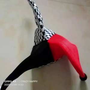 2023 मजेदार मल्टीकोलर हेलोवेन जेस्टर क्लोन मार्डी ग्रास पार्टी पोशाक टोपी - Product Image 1