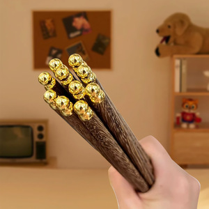 Baguettes en bois de poulet, baguettes en bois massif Dragon Ball, baguettes en bois brut non peintes, non cirées, antidérapantes, pour la maison - Product Image 3