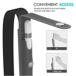 Etui porte-stylo en cuir PU élastique et détachable MoKo pour <span class=keywords><strong>Apple</strong></span> <span class=keywords><strong>Pencil</strong></span> 1st <span class=keywords><strong>2nd</strong></span> <span class=keywords><strong>Generation</strong></span> Case Holder - Product Image 4