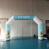 Arco Iris Inflable Personalizado de 8m con Pancarta de Tela Oxford Resistente al Agua, Fácil de Instalar, para Jardín de Niños, Escuela, Eventos Infantiles y Fiestas