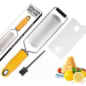 Râpe multifonctionnelle personnalisée en acier inoxydable 304 jaune pour fromage, chocolat, zeste de citron, légumes ZYC9 - Product Image 5