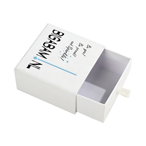 Custom Cardboard Slide Drawer <b>Consumer</b> <b>Electronics</b> Packaging Box White Sliding Gift Drawer Box with Custom Logo - Product Image 3