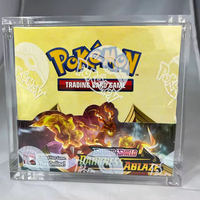 Boîte de présentation en acrylique pour coffret Elite Trainer personnalisé avec couvercle magnétique robuste