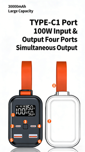 Banco de Energía Portátil de Alta Capacidad <span class=keywords><strong>30000</strong></span> <span class=keywords><strong>mAh</strong></span> 22.5W con Cuatro Salidas USB Tipo C, Pantalla Digital, Soporte y Tecnología GaN - <span class=keywords><strong>Anker</strong></span> Station - Product Image 3