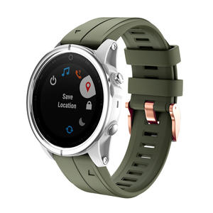 <span class=keywords><strong>Bracelet</strong></span> de remplacement pour Garmin <span class=keywords><strong>Fenix</strong></span> 7S <span class=keywords><strong>5S</strong></span> <span class=keywords><strong>Plus</strong></span> 6S Pro Quick Fit Rose Gold Buckle Silicone 20mm Band Smartwatch <span class=keywords><strong>Bracelet</strong></span> - Product Image 6