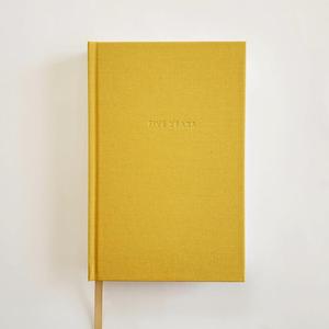 Custom Linen Textured Beige Fabric Hardcover A5 Gratitude Self Care <strong>Journal</strong> Notebook Embossed Gold Foil Custom Printing Gift Box - Product Image 5