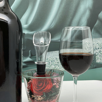 Bec verseur noir de carafe de table, accessoires de cuisine verseur d'aération de qualité supérieure, produits respectueux de l'environnement verseur d'aérateur de vin de 2023