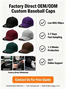 Casquettes de baseball en coton ajustables à visière plate, idéales pour le sport et les souvenirs touristiques – Meilleures ventes - Product Image 4