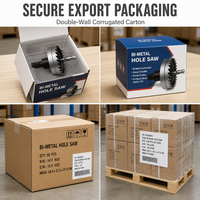LAIWEI LA2502 Kit de forets indexables en carbure de tungstène avec finition zinc pour perçage de métaux, garantie 3 ans