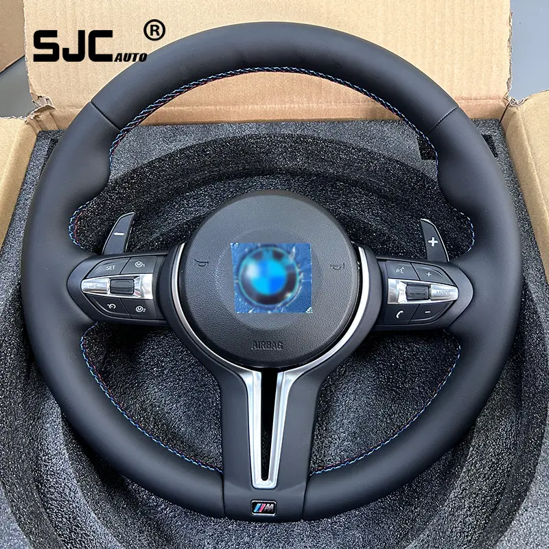 M Performance Leather Steering Wheel Fit for BMW F30 F32 F10 F20 F07 F01 E46 E60 E90 M3 M4 M5 M7 LED Carbon Fiber Steering Wheel