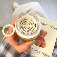 Taza de Té Portátil Resistente al Calor y a Fugas, para Mujeres y Estudiantes, Taza de PC de Consumo Directo, Protección Ambiental, Moderna, Minimalista y Segura