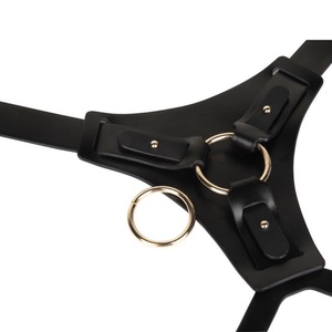2025 Neuer Strap-on Dildo Gurt Verstellbare Damen-Unterhose Mit Metall-O-Ringen SM Bondage Tragbar für Männer - Product Image 4