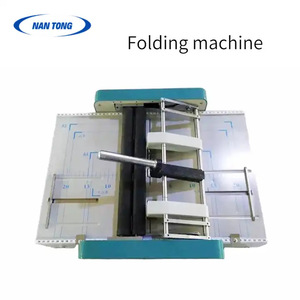 Máquina de encuadernación y plegado de sobremesa Nantong NT-8200A, tamaño A3, fabricante de folletos eléctrico, operación rápida - Product Image 2