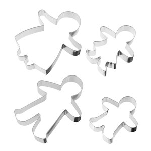 Formine per biscotti personalizzabili per famiglia allo zenzero Design cartone animato stampo per biscotti strumenti di cottura in plastica metallica per la cottura del taglio dei biscotti - Product Image 1
