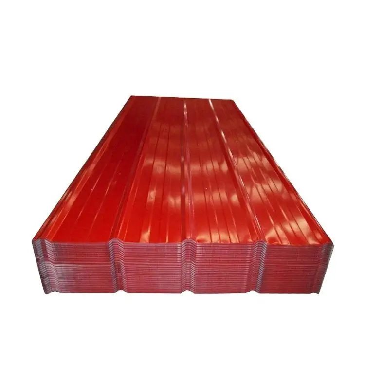 Tejas de techo solar de acero galvanizado sumergido en caliente, tipos de Tejas, Color rojo, Material de techo, hoja de acero galvanizado laminado