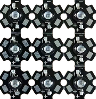 Diode Émettrice d'Infrarouge 730-1550nm, Puces LED IR Haute Puissance 760nm 780nm 800nm 810nm 830nm 850nm 910nm 940nm avec Dissipateur Thermique PCB Star