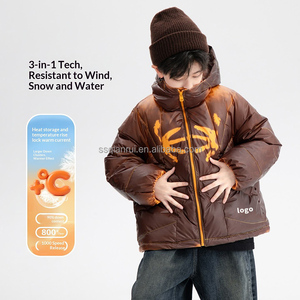 Veste coupe-vent thermochromique légère pour garçons OEM, veste changeante de couleur, veste réactive à la chaleur, imperméable, réactive à la chaleur - Product Image 1