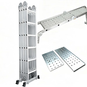 Échelle pliante multifonction en alliage d'aluminium durable 4x6, outil d'escalade pliable à charge lourde - Product Image 3