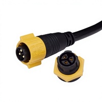 Vente directe usine – Connecteur étanche M19 à fixation rapide pour panneau, 3 broches mâle-femelle, prise d'alimentation LED haute performance