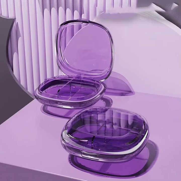 NBBLUESKY Custom Mini Pink Black Clear Plastic Pill Storage Cases 5