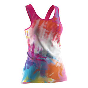 Camiseta Deportiva Ligera de Malla para Mujer, para Maratón, Yoga y Fitness, con Elasticidad en 4 Direcciones, Poliéster y Spandex - Product Image 3