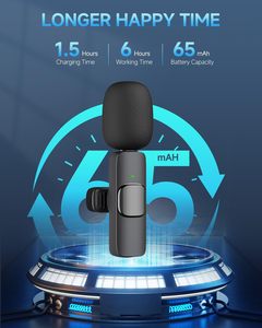 ไมโครโฟนไร้สายแบบหนีบปกเสื้อ 3 in 1 สำหรับ iPhone Android กล้อง ถ่ายทอดสด สัมภาษณ์ YouTube TikTok - Product Image 4