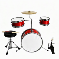 Batterie de Jazz pour Enfants, Instrument de Percussion Professionnel Pliable, Facile à Ranger, Idéal pour Cadeau d'Anniversaire ou Débutants