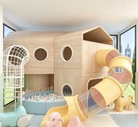 Aire de jeux intérieure pour enfants, petit équipement de jeu souple, centre de jeux pour enfants avec toboggan pour centre commercial, école maternelle, bâtiment, au-dessus du sol
