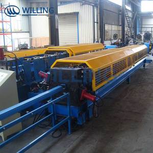 Tự động 1220mm rộng thép downspout mưa máng xối cuộn tạo thành máy hình chữ nhật xây dựng mái ngói nhà sản xuất bền mang - Product Image 4