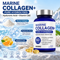Complément de collagène en capsules molles à marque privée pour l'éclat et l'illumination de la peau, support OEM, vente en gros