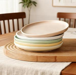 High Quality Colorful 8 10-inch <b>Stoneware</b> Plate Customize Irregularity Europe Ceramic Dishe & Plate <b>Set</b> - Product Image 4