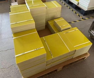 Feuille de <span class=keywords><strong>résine</strong></span> <span class=keywords><strong>époxy</strong></span>de jaune spécialisée de panneau de l'<span class=keywords><strong>époxy</strong></span>de FR4 pour l'isolation électrique de batterie au lithium - Product Image 3