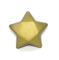 Balle anti-stress en PU, jouet anti-stress en mousse souple avec logo sérigraphié (couleurs personnalisées disponibles), cadeau promotionnel, forme pentagonale