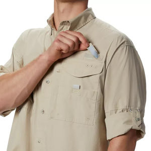 เสื้อเชิ้ตตกปลาพิมพ์ลายปลาคาโม่ ผ้าเดนิม ระบายอากาศได้ดี ปักลายปลาแบบแห้ง น้ำหนักเบา ติดกระดุม  สำหรับฤดูใบไม้ร่วง  สามารถปรับแต่งได้ - Product Image 5