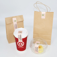 Sceaux de sécurité durables et anti-effraction, autocollants, étiquettes de fraîcheur, résistants à l'huile pour la livraison de nourriture, sandwich, pizza, café, thé au lait, salade