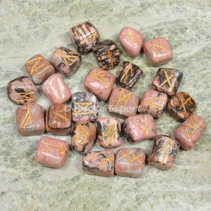 Piedras rúnicas de amatista de grado para el hogar Fengshui decoración curativa pulsera de ágata de cristal tallada productos de piedras preciosas - Product Image 6