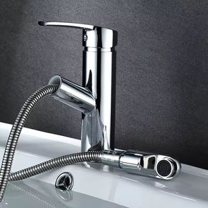 <span class=keywords><strong>Rubinetto</strong></span> Monocomando Cromato per <span class=keywords><strong>Lavabo</strong></span> <span class=keywords><strong>con</strong></span> Installazione su Piano, per Acqua Calda e Fredda, <span class=keywords><strong>con</strong></span> <span class=keywords><strong>Doccetta</strong></span> Estraibile per <span class=keywords><strong>Bagno</strong></span> - Product Image 4