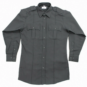 Tùy Chỉnh Vá Logo Bảo Vệ Công Ty Sĩ Quan Váy Áo Sơ Mi Dài Tay Áo Màu Xanh Hải Quân Nhiệm Vụ Làm Việc An Ninh Đồng Phục Áo Sơ Mi Với Epaulettes - Product Image 4