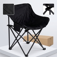 Chaise pliable légère et portable en acier au carbone durable, design chinois, avec tissu Oxford à séchage rapide
