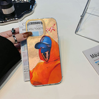 À la mode Polychromatique Chapeau Homme Designer Téléphone Cas Coque pour iPhone 11 12 13 14 15 16 Pro Max Coque Vrunk