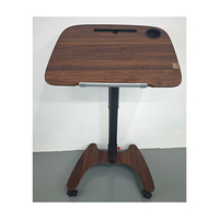 Chariot d'ordinateur Overbed Table pour bureau à domicile salle de classe hauteur réglable professeur podium avec roues verrouillables