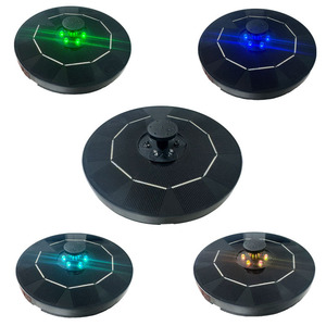 Solar Powered Floating Water Fountain 16cm 2.5W 6 Bulbs Contemporary Design Eco Friendly Garden <b>Pond</b> Use - Product Image 2