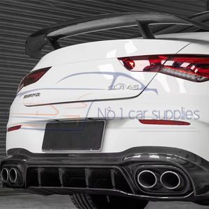 ชุดบอดี้ไฟเบอร์คาร์บอนสำหรับ <span class=keywords><strong>Mercedes</strong></span> Benz W118 C <span class=keywords><strong>CLA</strong></span> Class <span class=keywords><strong>AMG</strong></span> 35 <span class=keywords><strong>45S</strong></span> ใหม่กันชนหลังดิฟฟิวเซอร์สปอยเลอร์ - Product Image 6