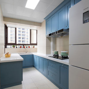 현대 미국식 주방 가구 캐비닛 맞춤 디자인 나무 맞춤 색상 소형 쉐이커 캐비닛 주방 캐비닛 제조업체 - Product Image 4