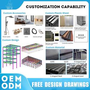 Dễ dàng lắp ráp tùy chỉnh Kim Loại Nhà thép khung không gian đúc sẵn thép nhẹ xây dựng kết cấu thép kho - Product Image 2